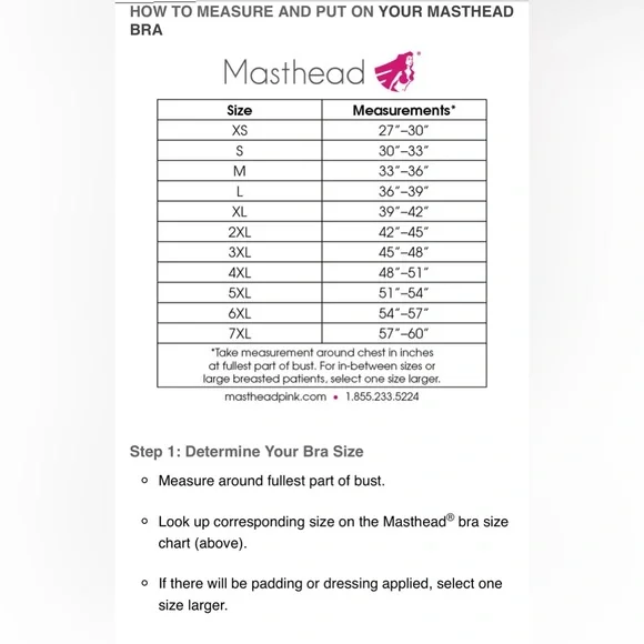 Masthead Elizabeth Surgical Bra Good used - Picture 5 of 11